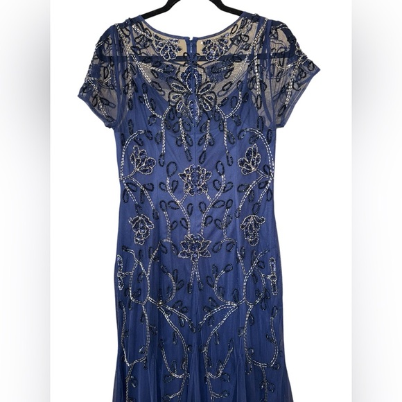 Adrianna Papell Women's Beaded Mesh Covered Gown - Picture 11 of 11